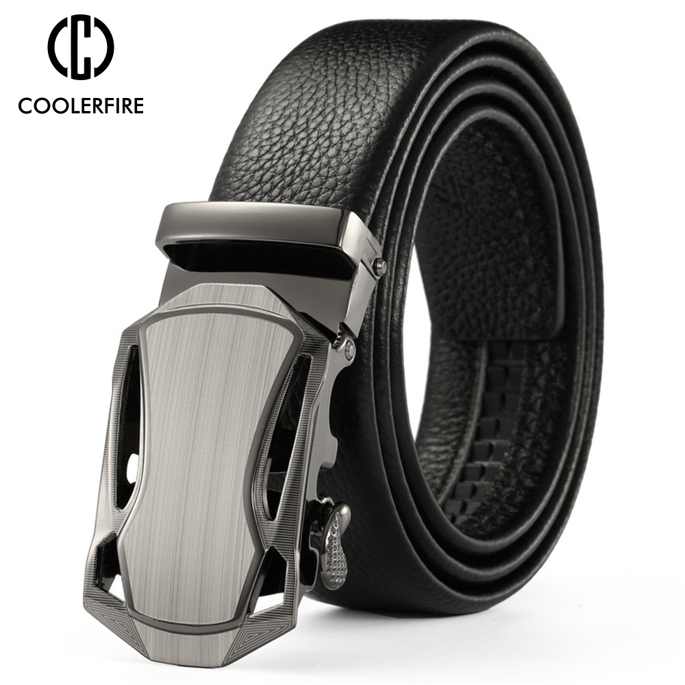 Men Belts Metal Automatic Buck - Leather Works Belt ulasan dan harga