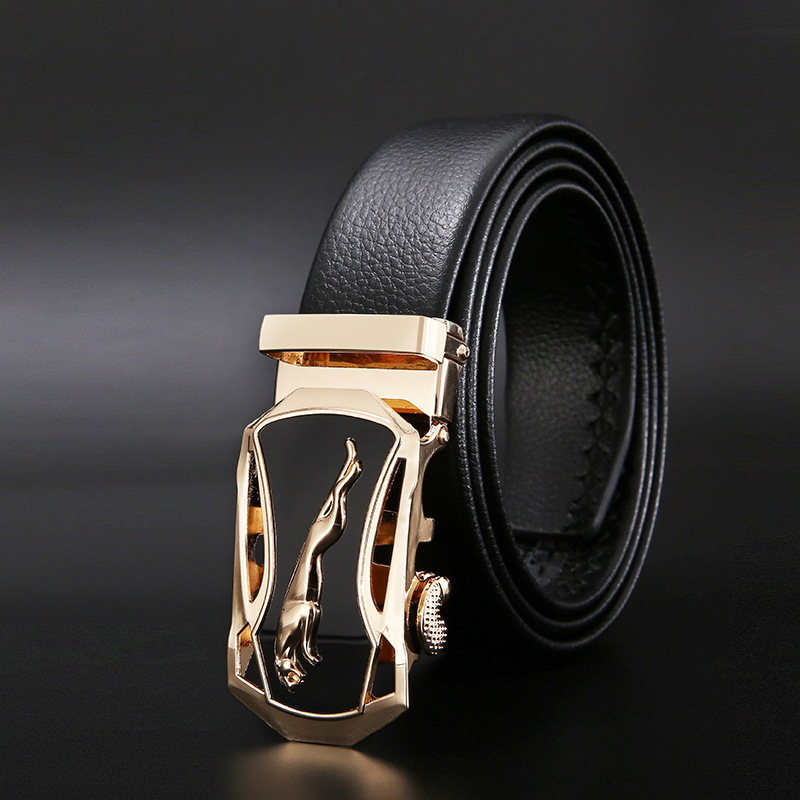 Men Belts Metal Automatic Buck - Leather Works Belt ulasan dan harga