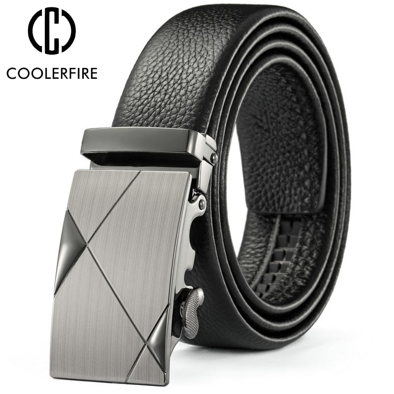Men Belts Metal Automatic Buck - Leather Works Belt ulasan dan harga