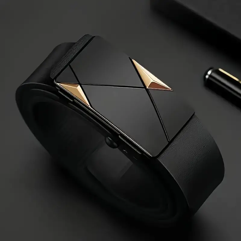 Stylish Men's PU Leather Belt  - Leather Works Belt ulasan dan harga