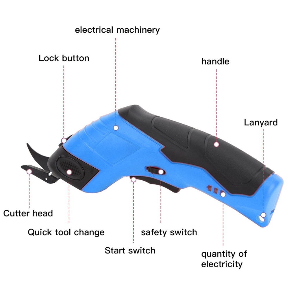 3.6V Electric Scissors Fabric  - Leatherwork Projects ulasan dan harga