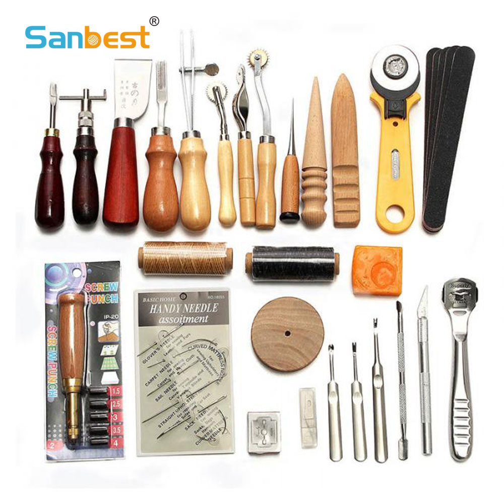 Sanbest Professional Leather C - Groover Stitching Tool ulasan dan harga
