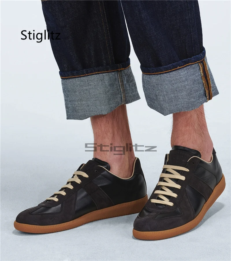Lace Up Flats Casual Sneakers  - Leatherwork Training ulasan dan harga
