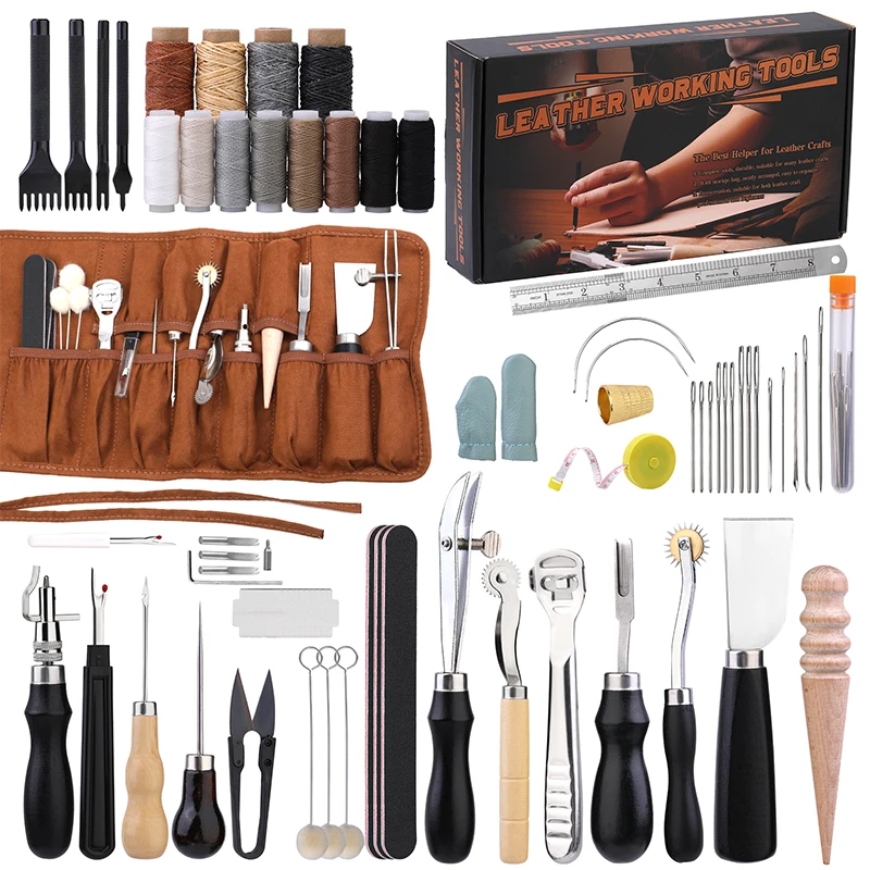 KRABALL Professional Leather C - Groover Stitching Tool ulasan dan harga