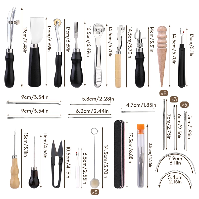 KRABALL Professional Leather C - Groover Stitching Tool ulasan dan harga