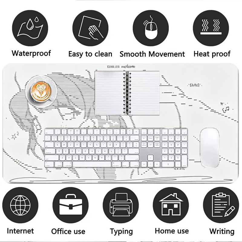 1Pcs Leather Mouse Pad Anime A - Leatherwork Desk ulasan dan harga