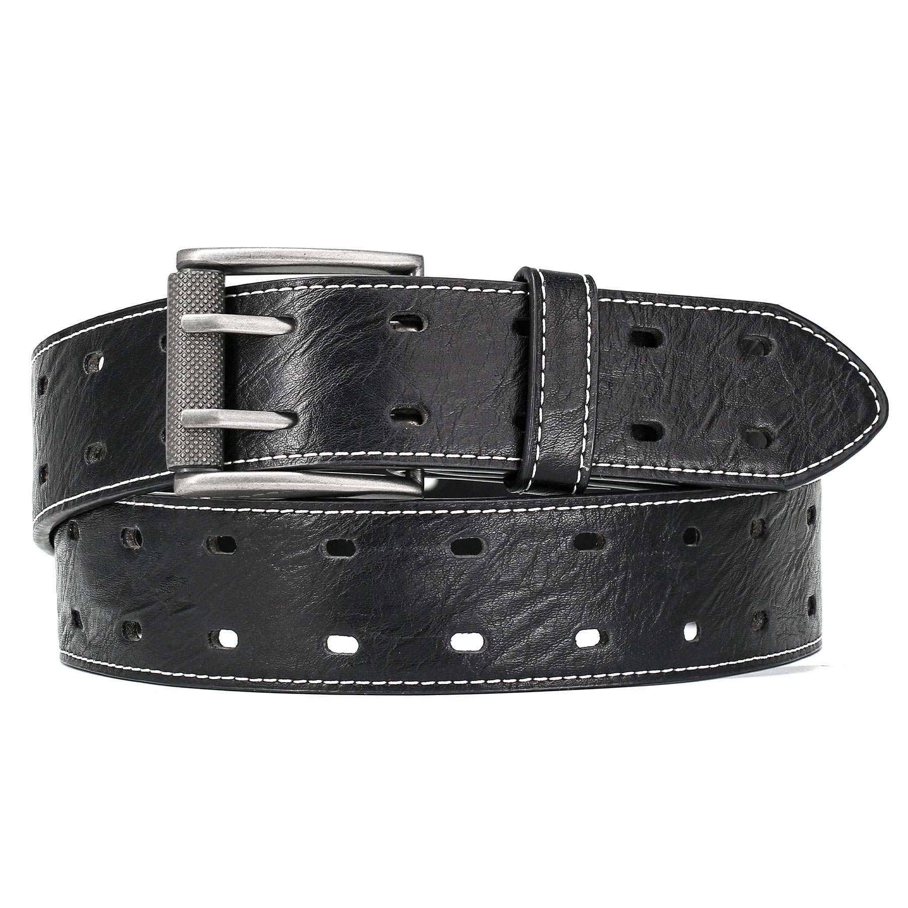 Men Classic Double Prong Belt  - Leather Works Belt ulasan dan harga